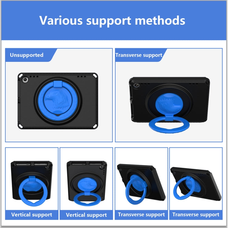 For Amazon Fire HD 8 2020 / HD 8 Plus 2022 EVA + PC Shockproof Tablet Case without Water-resistant Frame(Black)