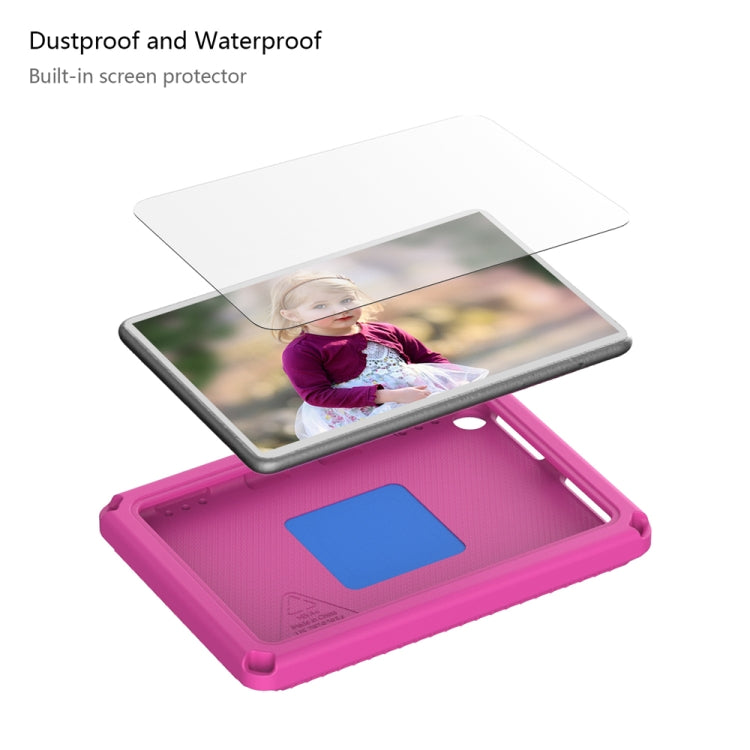 For Amazon Fire HD 8 2020 / HD 8 Plus 2022 EVA + PC Shockproof Tablet Case without Water-resistant Frame(Rose Red)