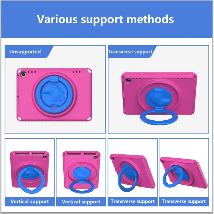 For Amazon Fire HD 8 2020 / HD 8 Plus 2022 EVA + PC Shockproof Tablet Case without Water-resistant Frame(Rose Red)