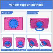 For Amazon Fire HD 8 2020 / HD 8 Plus 2022 EVA + PC Shockproof Tablet Case without Water-resistant Frame(Rose Red)