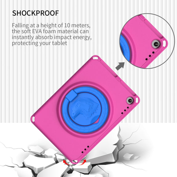 For Amazon Fire HD 8 2020 / HD 8 Plus 2022 EVA + PC Shockproof Tablet Case without Water-resistant Frame(Rose Red)
