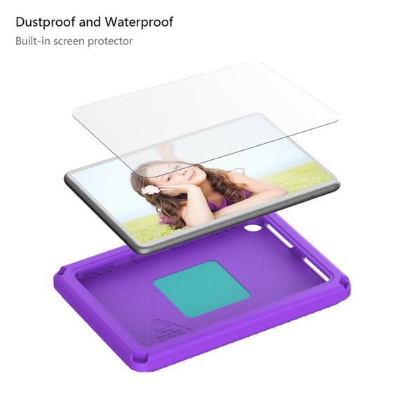 For Amazon Fire HD 8 2020 / HD 8 Plus 2022 EVA + PC Shockproof Tablet Case without Water-resistant Frame(Purple)