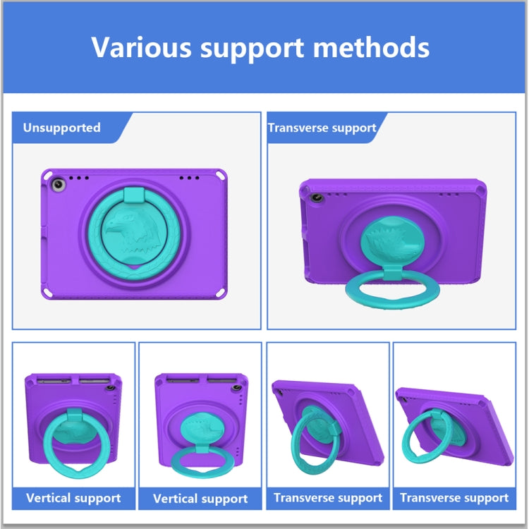 For Amazon Fire HD 8 2020 / HD 8 Plus 2022 EVA + PC Shockproof Tablet Case without Water-resistant Frame(Purple)