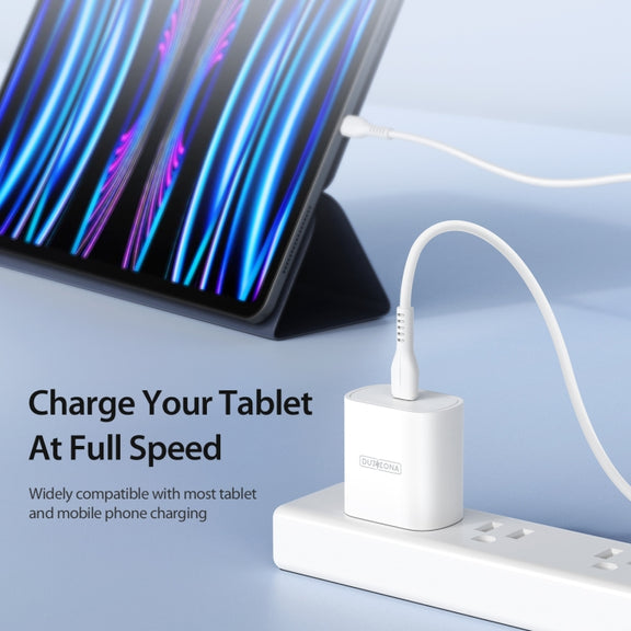 DUZZONA T6 PD 25W USB-C/Type-C Single Port Travel Charger,EU Plug(White)