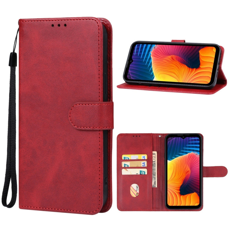 For Doogee V30 5G Leather Phone Case(Red)