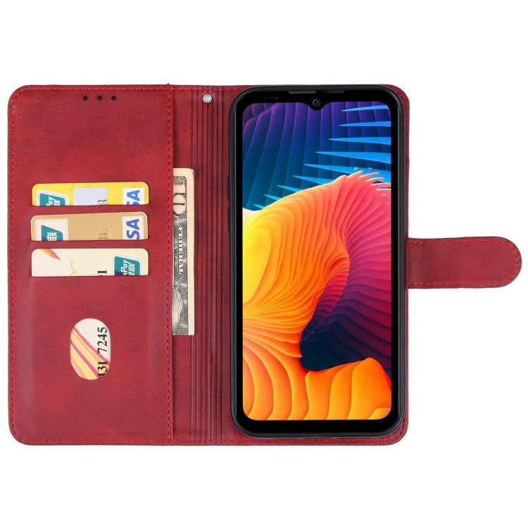 For Doogee V30 5G Leather Phone Case(Red)