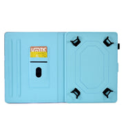 For 10 inch Tablet Electric Pressed TPU Leather Tablet Case(Lazy Cat)