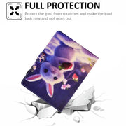 For 10 inch Tablet Electric Pressed TPU Leather Tablet Case(Strawberry Bunny)