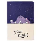 For Huawei MediaPad T5 Electric Pressed TPU Leather Tablet Case(Lazy Cat)