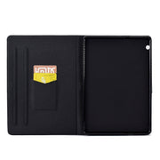 For Huawei MediaPad T5 Electric Pressed TPU Leather Tablet Case(Butterfly Wolf)