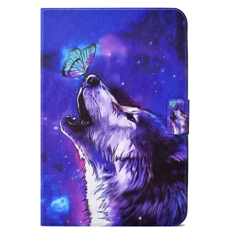 For Huawei MatePad T 10 / T 10s Electric Pressed TPU Leather Tablet Case(Butterfly Wolf)