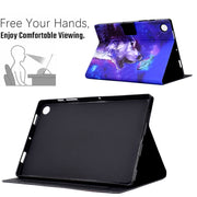 For Huawei MatePad T 10 / T 10s Electric Pressed TPU Leather Tablet Case(Butterfly Wolf)