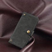 For Oukitel C19 Pro idewei Retro Texture Leather Phone Case(Black)