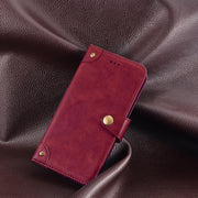 For Oukitel C19 Pro idewei Retro Texture Leather Phone Case(Red)