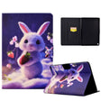 For Amazon Kindle Fire HD 10 2021 Electric Pressed TPU Smart Leather Tablet Case(Strawberry Bunny) - Amazon by PMC TechLife | Online Shopping South Africa | PMC TechLife | Buy Now Pay Later Mobicred
