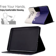 For Amazon Kindle Paperwhite 4/3/2/1 Electric Pressed TPU Smart Leather Tablet Case(Lazy Cat)