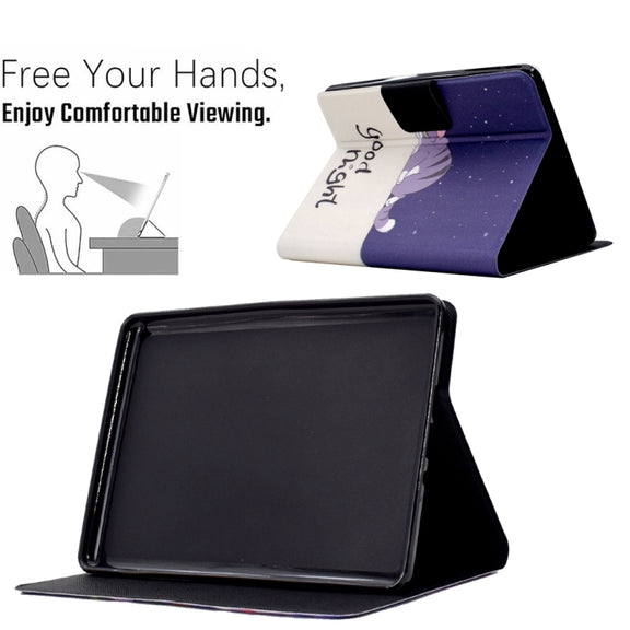 For Amazon Kindle Paperwhite 4/3/2/1 Electric Pressed TPU Smart Leather Tablet Case(Lazy Cat)