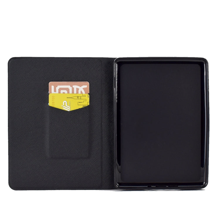 For Amazon Kindle Paperwhite 5 2021 Electric Pressed TPU Smart Leather Tablet Case(Butterfly Wolf)