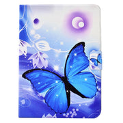 For Lenovo Tab P11 Electric Pressed TPU Smart Leather Tablet Case(Blue Butterfly)