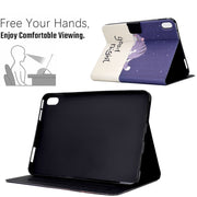 For Lenovo Tab P11 Electric Pressed TPU Smart Leather Tablet Case(Lazy Cat)
