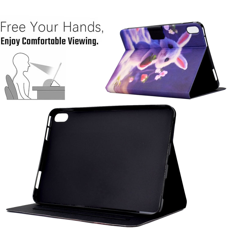 For Lenovo Tab P11 Electric Pressed TPU Smart Leather Tablet Case(Strawberry Bunny)