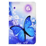 For Lenovo Tab M10 HD Gen 2 Electric Pressed TPU Smart Leather Tablet Case(Blue Butterfly)