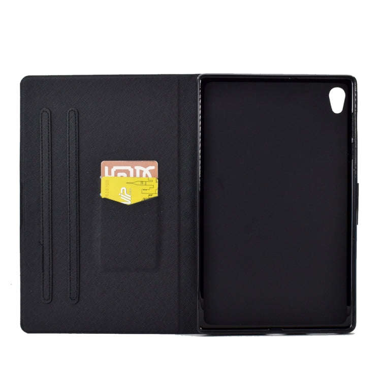 For Lenovo Tab M10 HD Gen 2 Electric Pressed TPU Smart Leather Tablet Case(Blue Butterfly)