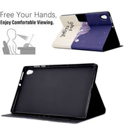 For Lenovo Tab M10 HD Gen 2 Electric Pressed TPU Smart Leather Tablet Case(Lazy Cat)