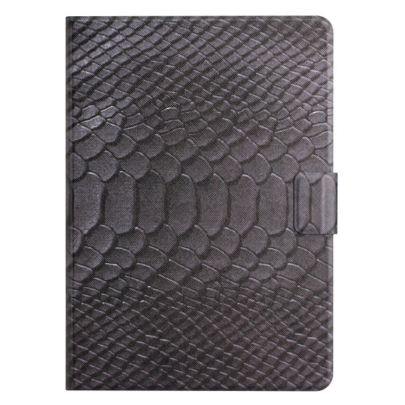 For Lenovo Tab M10 3rd Gen Solid Color Crocodile Texture Leather Smart Tablet Case(Black)