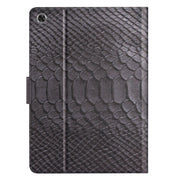 For Lenovo Tab M10 3rd Gen Solid Color Crocodile Texture Leather Smart Tablet Case(Black)