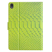 For Lenovo Tab P11 Solid Color Crocodile Texture Leather Smart Tablet Case(Green)