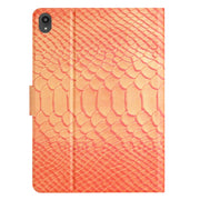 For Lenovo Tab P11 Solid Color Crocodile Texture Leather Smart Tablet Case(Orange)