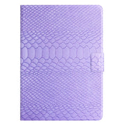 For Huawei MatePad T 10s Solid Color Crocodile Texture Leather Tablet Case(Purple)