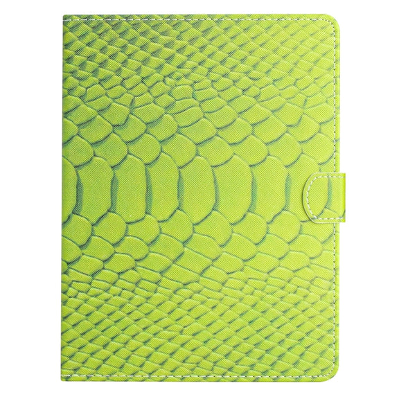 For 10 inch Tablets Solid Color Crocodile Texture Leather Tablet Case(Green)