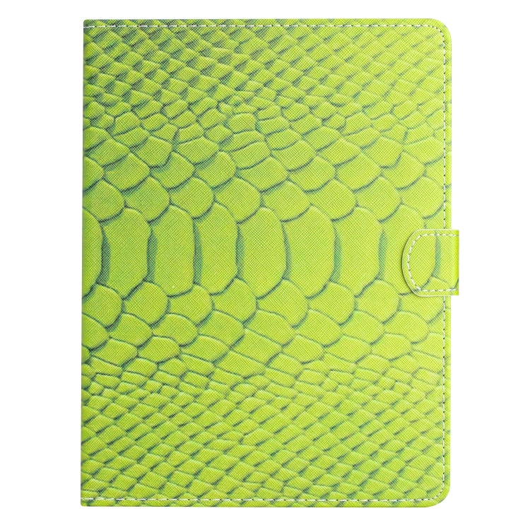 For 10 inch Tablets Solid Color Crocodile Texture Leather Tablet Case(Green)