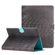 For 10 inch Tablets Solid Color Crocodile Texture Leather Tablet Case(Black) - Others by PMC TechLife | Online Shopping South Africa | PMC TechLife | Buy Now Pay Later Mobicred