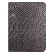 For 10 inch Tablets Solid Color Crocodile Texture Leather Tablet Case(Black)