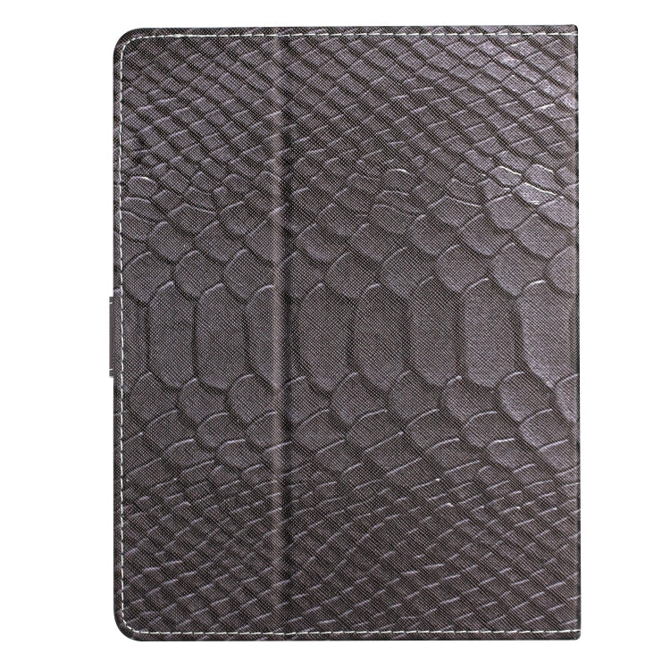 For 10 inch Tablets Solid Color Crocodile Texture Leather Tablet Case(Black)