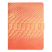 For 10 inch Tablets Solid Color Crocodile Texture Leather Tablet Case(Orange)
