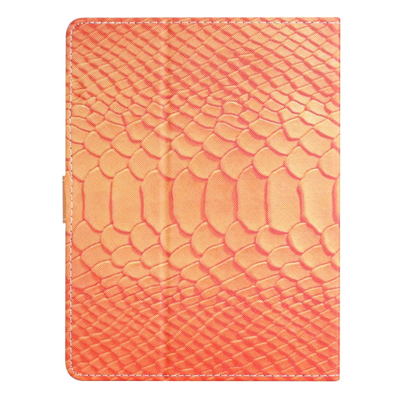 For 10 inch Tablets Solid Color Crocodile Texture Leather Tablet Case(Orange)