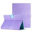 For 10 inch Tablets Solid Color Crocodile Texture Leather Tablet Case(Purple) - Others by PMC TechLife | Online Shopping South Africa | PMC TechLife | Buy Now Pay Later Mobicred