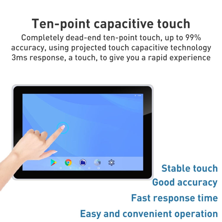 HSD1010T 10.1 inch HD IPS Display Advertising Machine Android 7.1 RK3288 2GB+16GB, Plug Type:US Plug