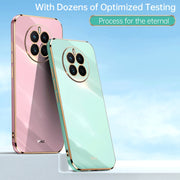 For Huawei Mate 50 Pro XINLI Straight Edge 6D Electroplate TPU Phone Case(Celestial Blue)