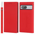 For Google Pixel 7 5G Litchi Texture Genuine Leather Phone Case(Red) - Google Cases by PMC TechLife | Online Shopping South Africa | PMC TechLife | Buy Now Pay Later Mobicred