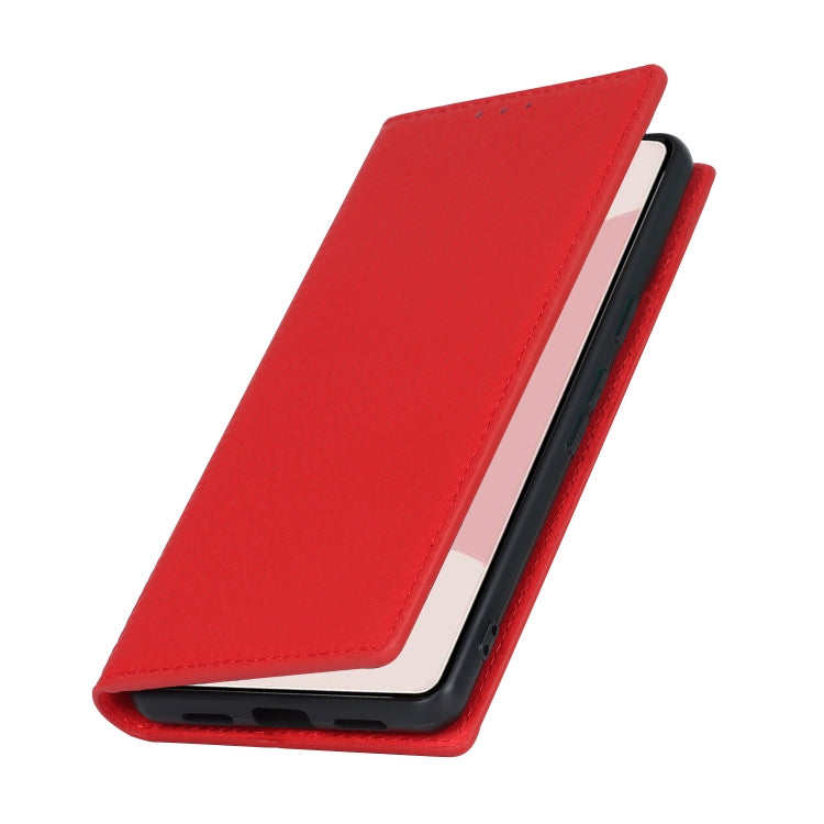 For Google Pixel 7 5G Litchi Texture Genuine Leather Phone Case(Red)