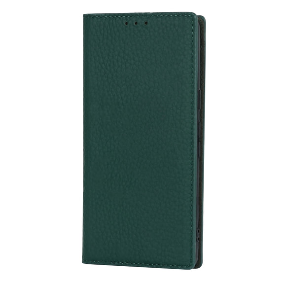 For Google Pixel 7 5G Litchi Texture Genuine Leather Phone Case(Dark Green)