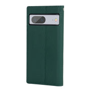 For Google Pixel 7 5G Litchi Texture Genuine Leather Phone Case(Dark Green)