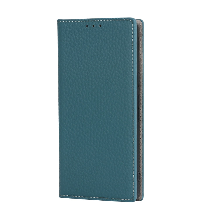 For Google Pixel 7 5G Litchi Texture Genuine Leather Phone Case(Sky Blue)