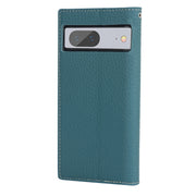 For Google Pixel 7 5G Litchi Texture Genuine Leather Phone Case(Sky Blue)