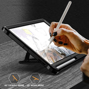 For Samsung Galaxy Tab S6 Lite Explorer PC + TPU Tablet Protective Case with Pen Slot(Black)